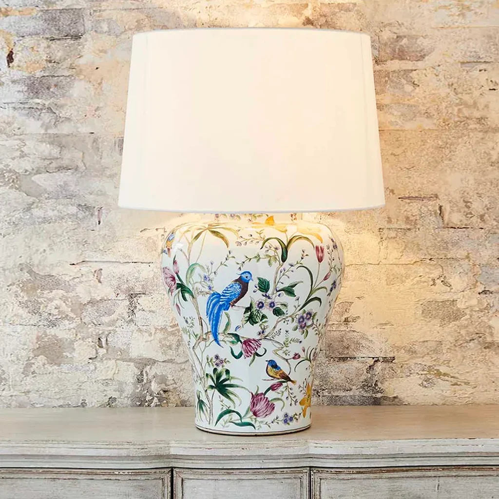 The Raffles Hand Painted Ceramic Table Lamp