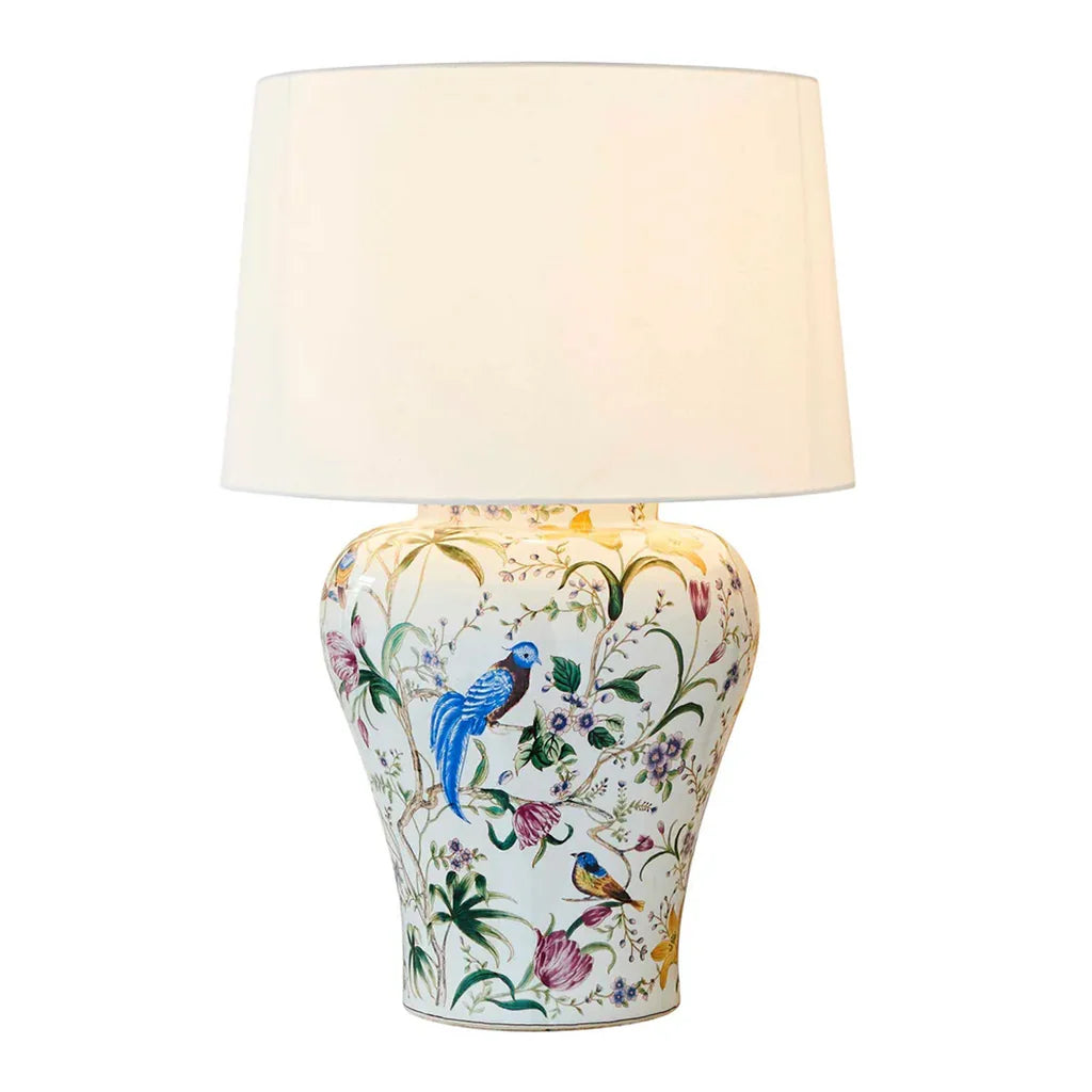 The Raffles Hand Painted Ceramic Table Lamp