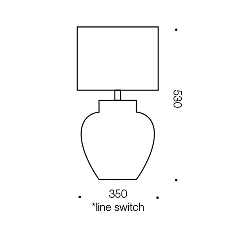 Ting Table Lamp in White