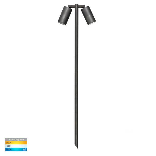 Tivah Adj. LED Spike Spot Light 2Lt TRI Colour in Brass/Copper/316 Stainless Havit Lighting - HV1405T