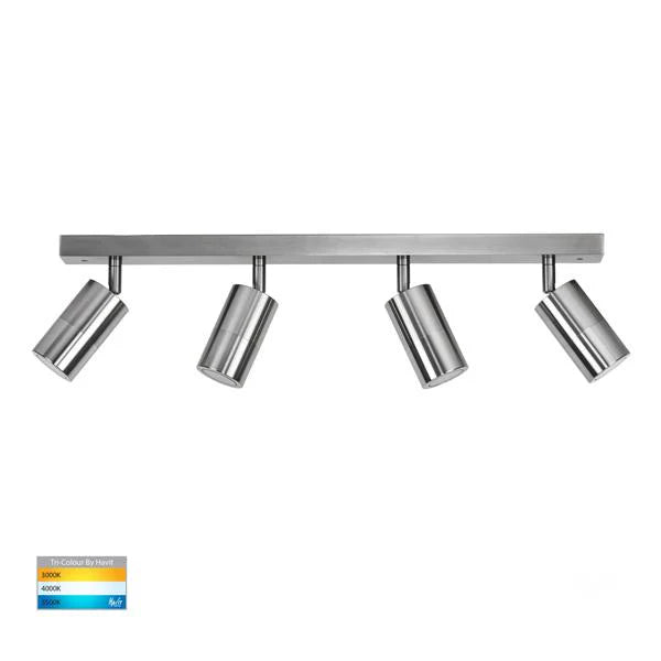 Tivah LED Ceiling Bar Light CCT 4Lt in BLK/WHT/TTM Havit Lighting - HV4001T-4