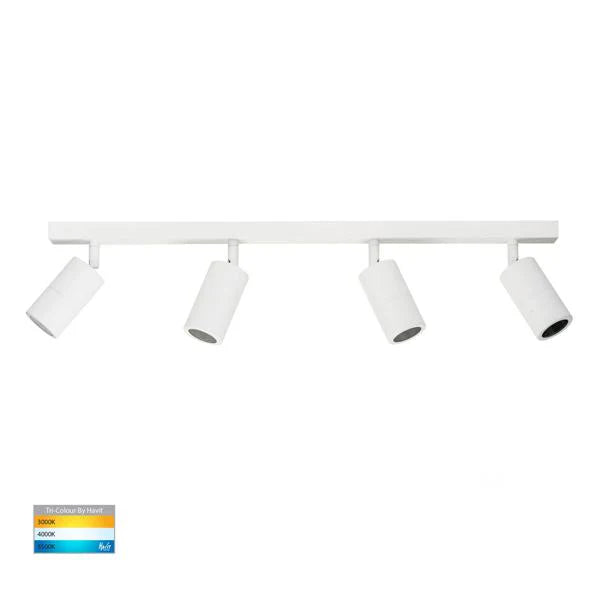 Tivah LED Ceiling Bar Light CCT 4Lt in BLK/WHT/TTM Havit Lighting - HV4001T-4