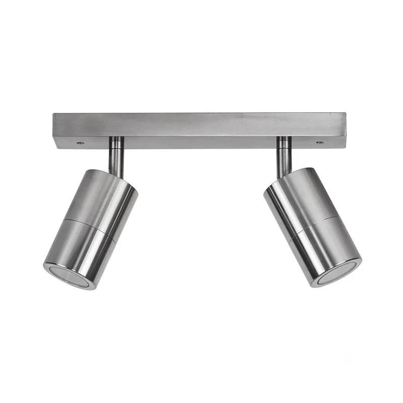 Tivah LED Ceiling Light Bar TRI Colour 2Lt in Black/White/Titanium Havit Lighting - HV4001T-2