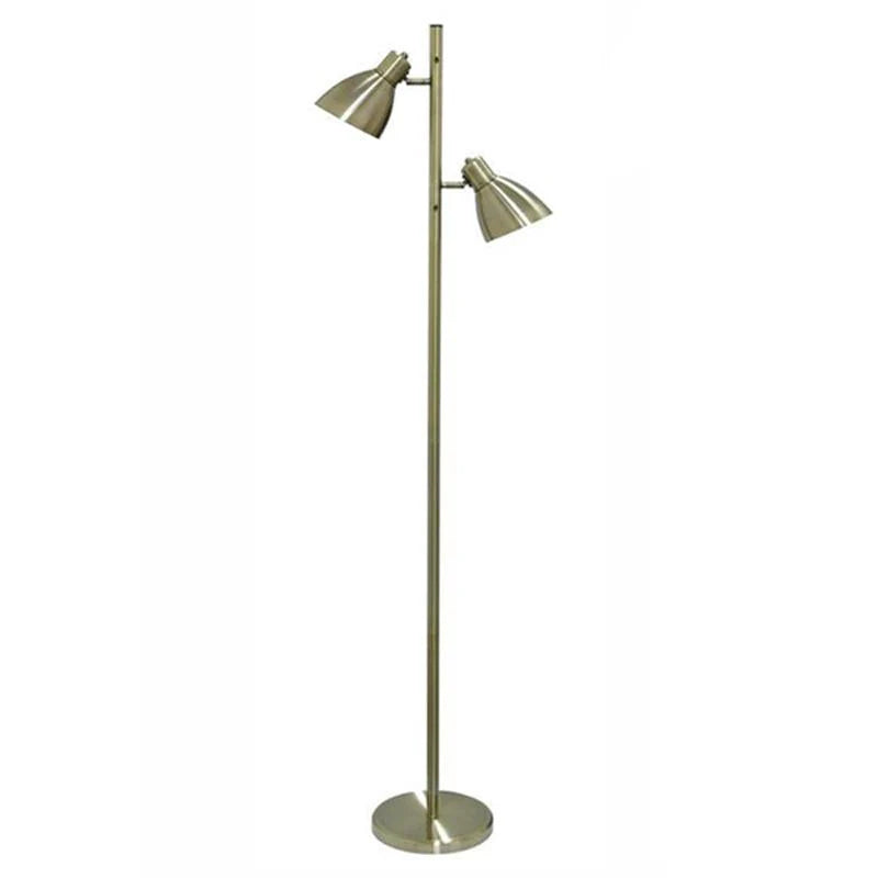 Torres Floor Lamp in Antique Brass or Nickel