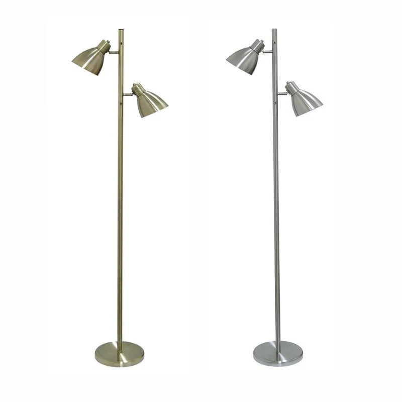 Torres Floor Lamp in Antique Brass or Nickel