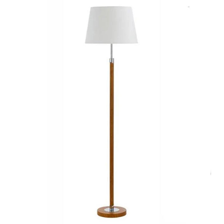 Traditional Timber Look Floor Lamp in Teak or Walnut