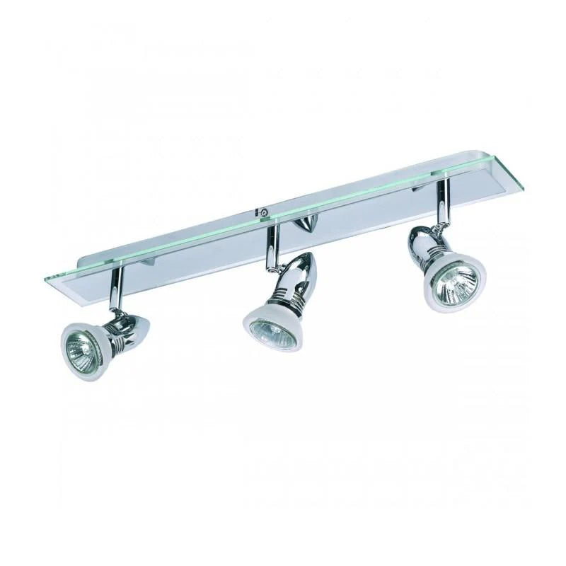 Triple Bar Spot Lght GU10 in Chrome Superlux Lighting - SQ-B3-CH