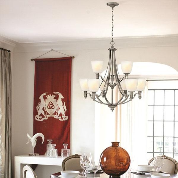 Truman 3Lt/5Lt/9Lt Chandelier E27 in Antique Nickel Elstead Lighting - ELS.HK-TRUMAN3, ELS.HK-TRUMAN5, ELS.HK-TRUMAN9