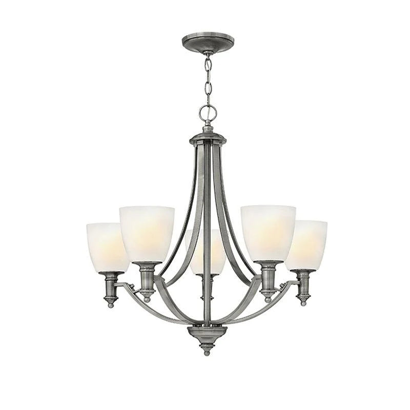 Truman 3Lt/5Lt/9Lt Chandelier E27 in Antique Nickel Elstead Lighting - ELS.HK-TRUMAN3, ELS.HK-TRUMAN5, ELS.HK-TRUMAN9