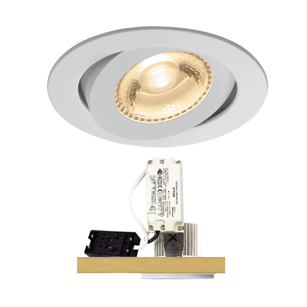 Nemo LED 6W Adjustable Downlight | Warm White 3000K