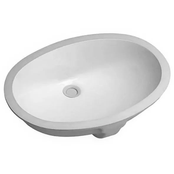 Undermount Oval Basin 570x420x200 | Gloss White, Modern Design