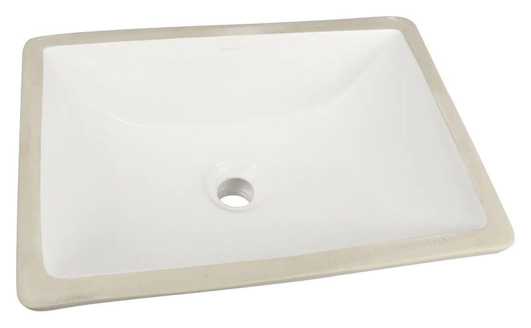 Undermount Square Basin 460x330x175 | Gloss White, Modern Design