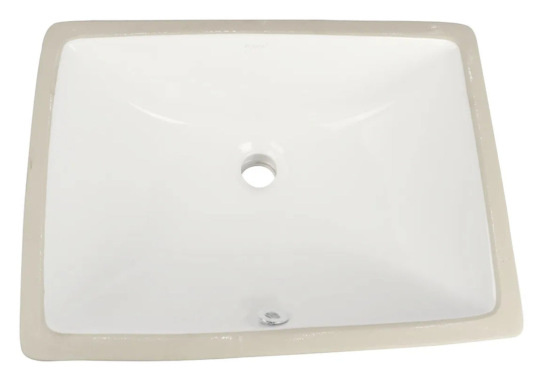 Undermount Square Basin 470x350x205 | Gloss White Ceramic Basin