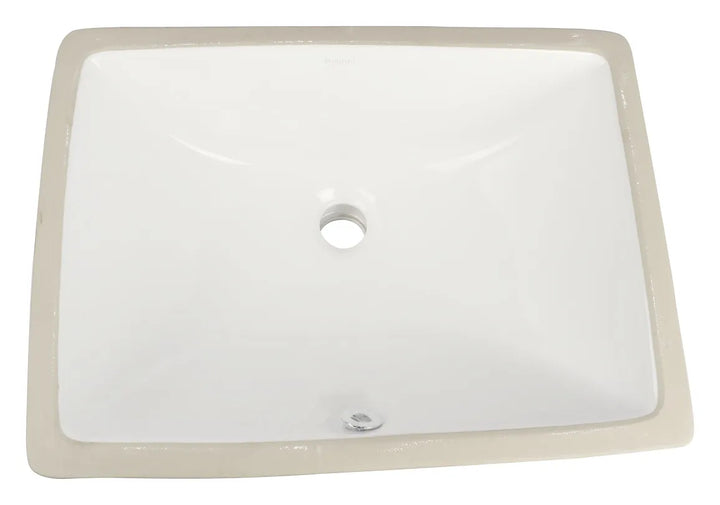 Undermount Square Basin 470x350x205 | Gloss White Ceramic Basin