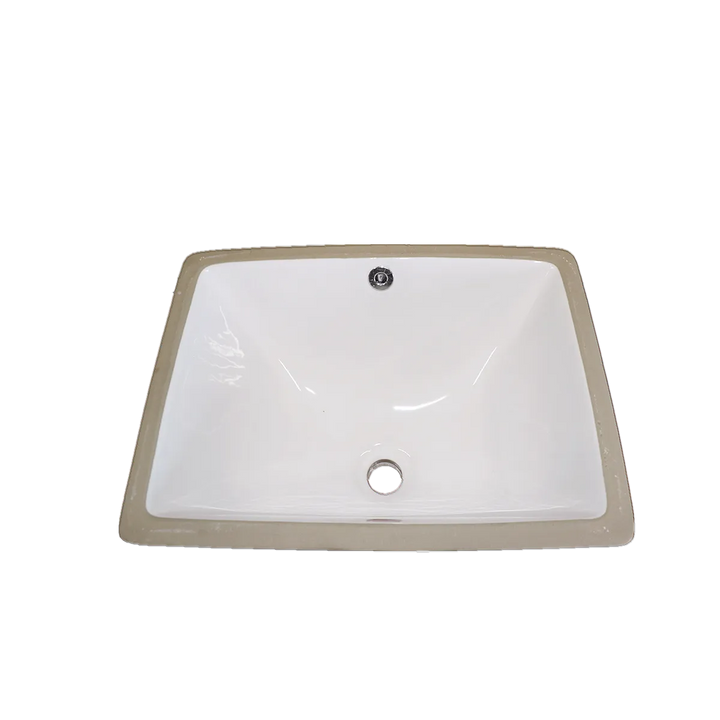 Undermount Square Basin 470x350x205 | Gloss White Ceramic Basin