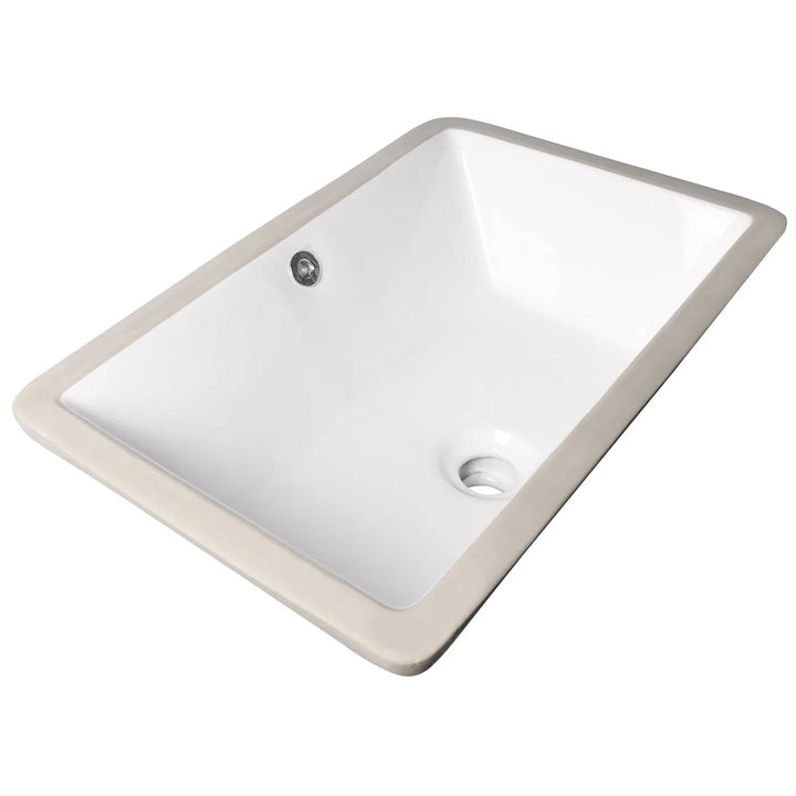 Undermount Square Basin 530x340x170 | Gloss White Ceramic