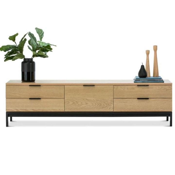 Sleek TV Unit with Ample Storage and Modern Design