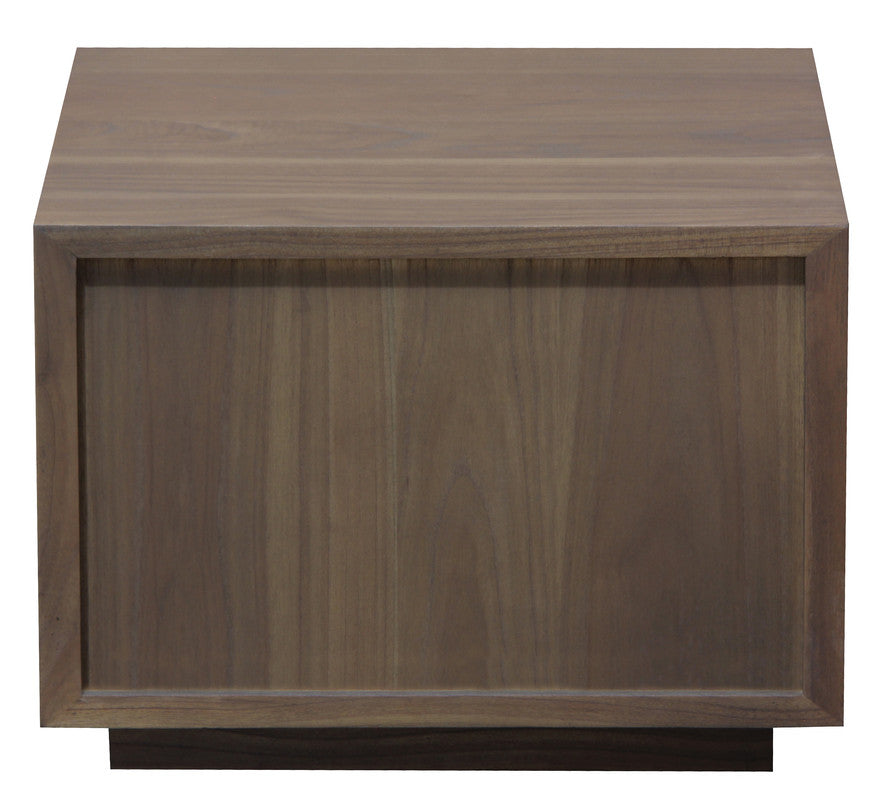 Stylish Bedside Table with Ample Storage and White Cedar Finish