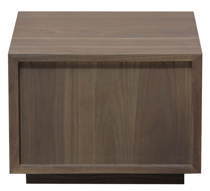 Stylish Bedside Table with Ample Storage and White Cedar Finish