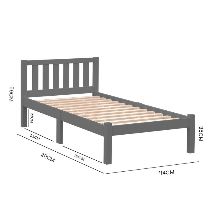 Kingston Slumber King Single Wooden Timber Bed Frame