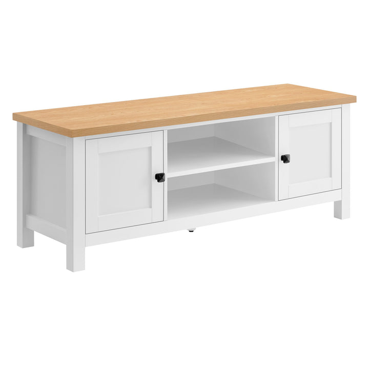 Sarantino TV Stand - Modern Charm with Spacious Shelves