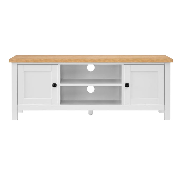 Sarantino TV Stand - Modern Charm with Spacious Shelves