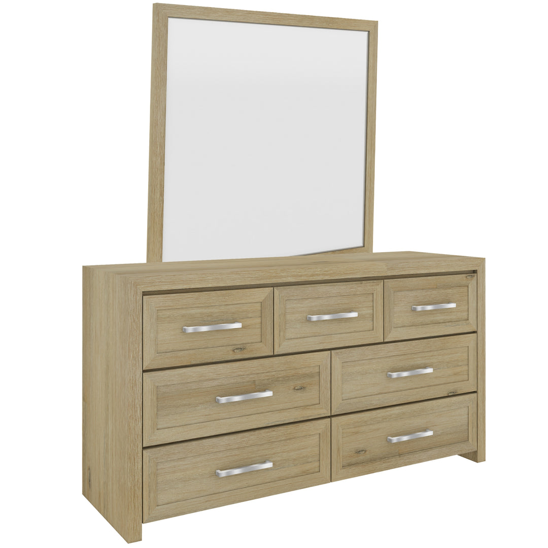 Gracelyn Dresser Chest of Drawers with Mirror