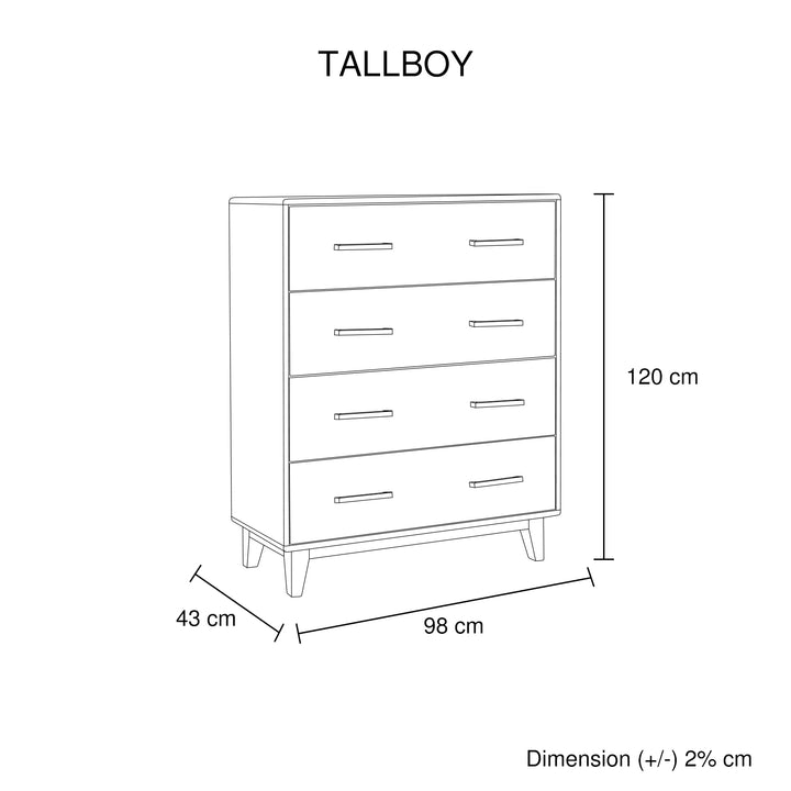 Rustic Charm Woodland Tallboy - Pilbara Bathroom Warehouse