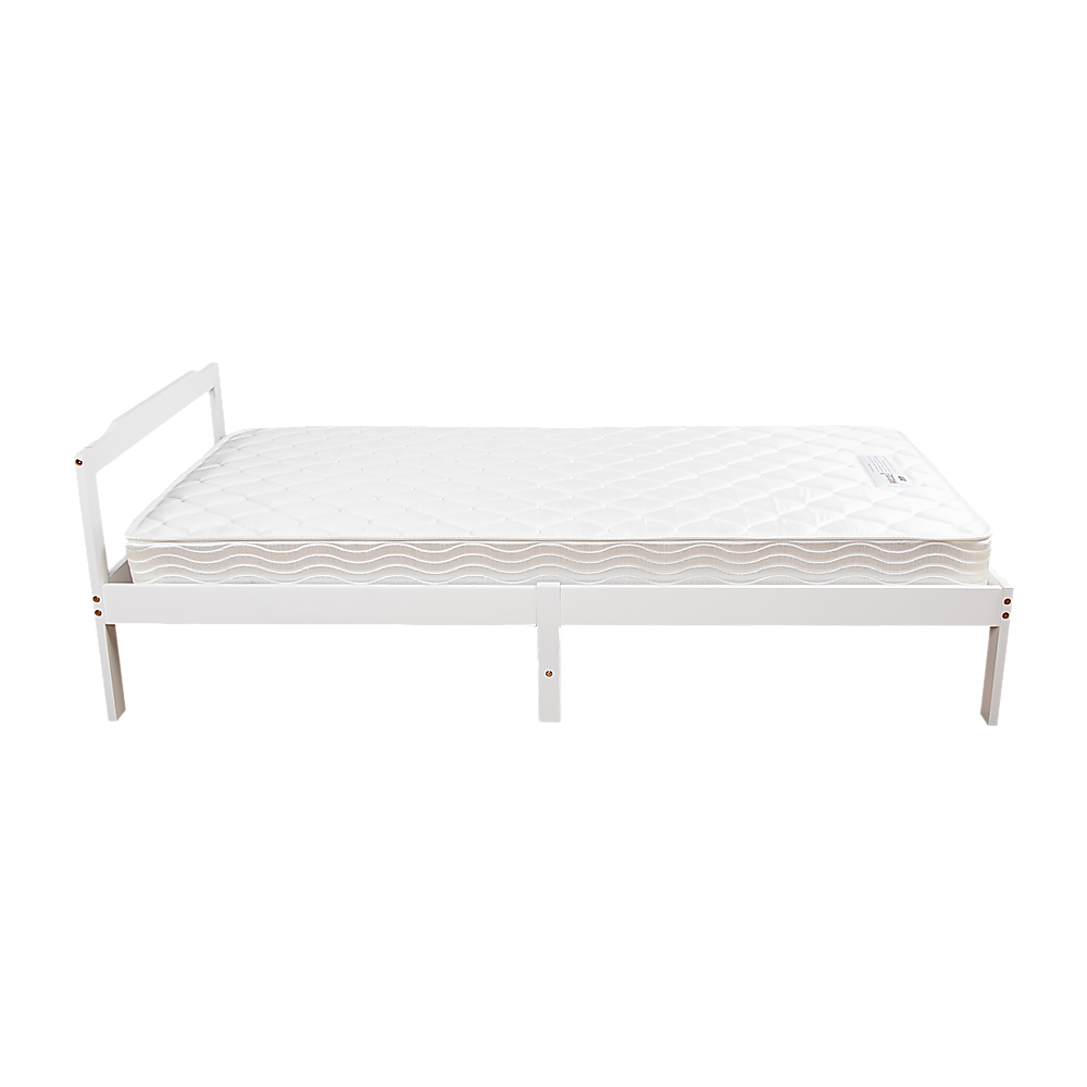 Natural Wooden Bed Frame Single