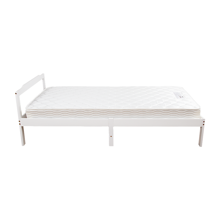 Natural Wooden Bed Frame Single