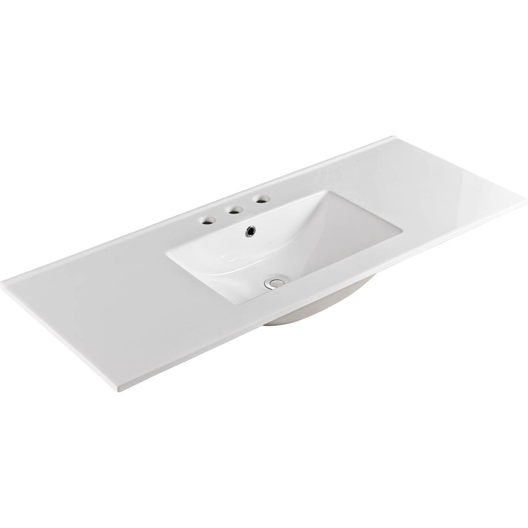 Mia 120cm 2 Drawer Wall Hung Vanity Matte White/Timber