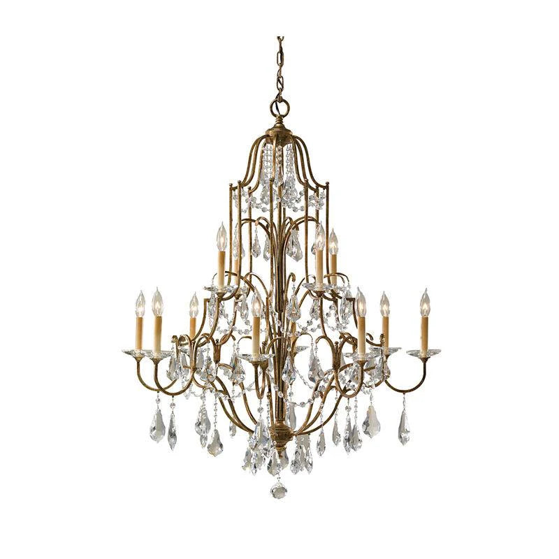 Valentina 4Lt/6Lt/12Lt Chandelier E14 in Oxidized Bronze Elstead Lighting - ELS.FE-VALENTINA4,6,12