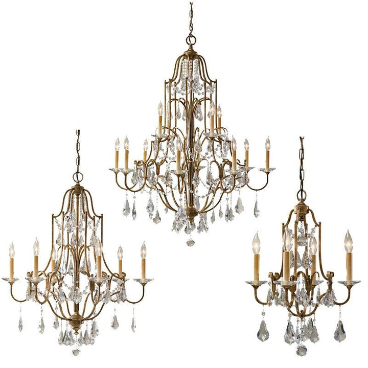 Valentina 4Lt/6Lt/12Lt Chandelier E14 in Oxidized Bronze Elstead Lighting - ELS.FE-VALENTINA4,6,12