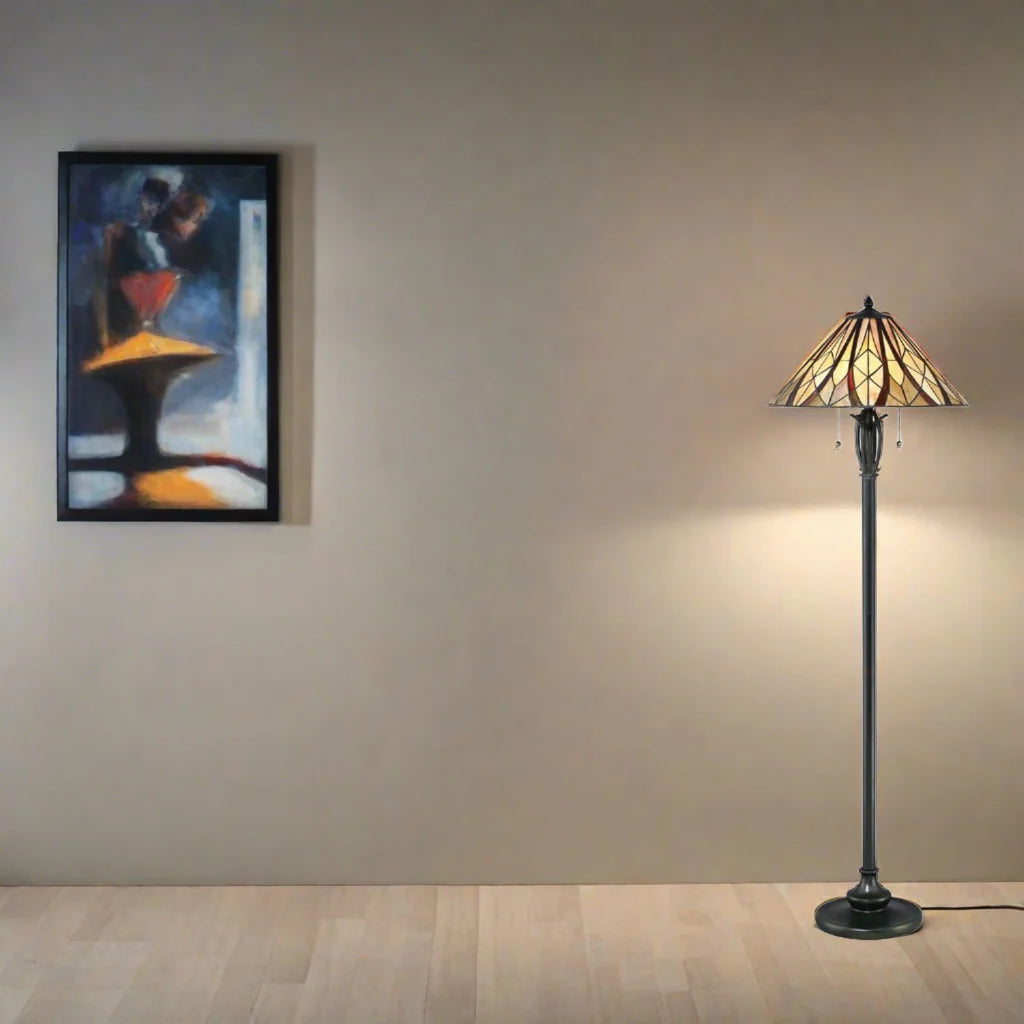 Victory Floor Lamp 2Lt in Valiant Bronze