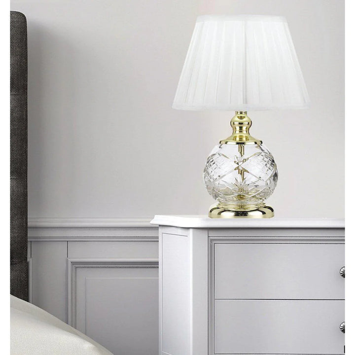 Vivian Table Lamp in Chrome or Gold