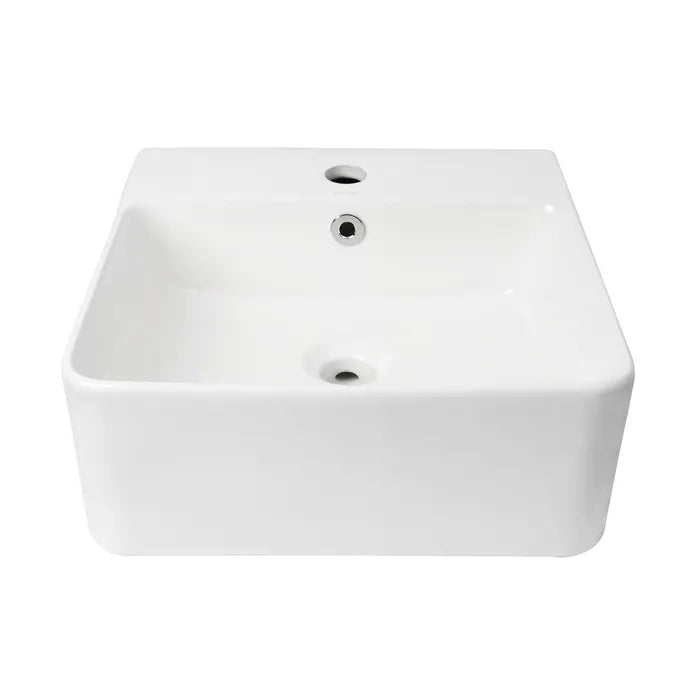 Wall Hung Square Basin 420x400x155 – Modern and Functional