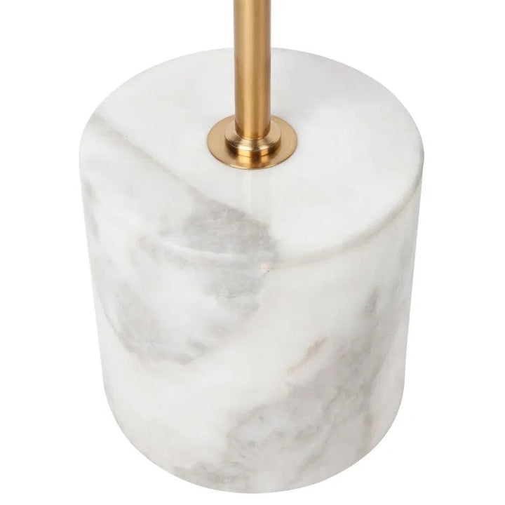 Waverly Marble Floor Lamp in Brass / White