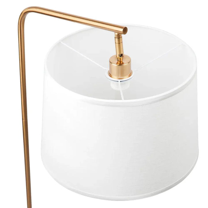 Waverly Marble Floor Lamp in Brass / White