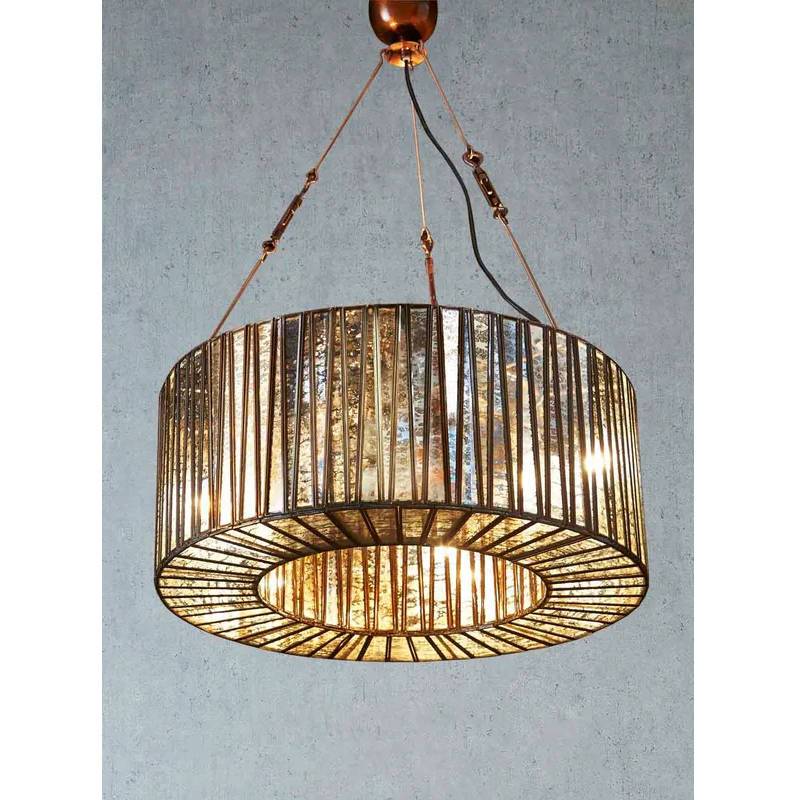 Whitney Glass Hanging Lamp Chandelier Emac & Lawton Lighting