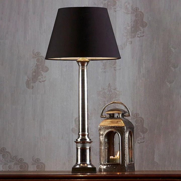 Wiltshire Table Lamp Base in Antique Silver or Antique Brass