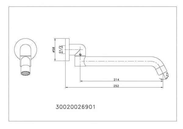 York Swivel Bath Spout