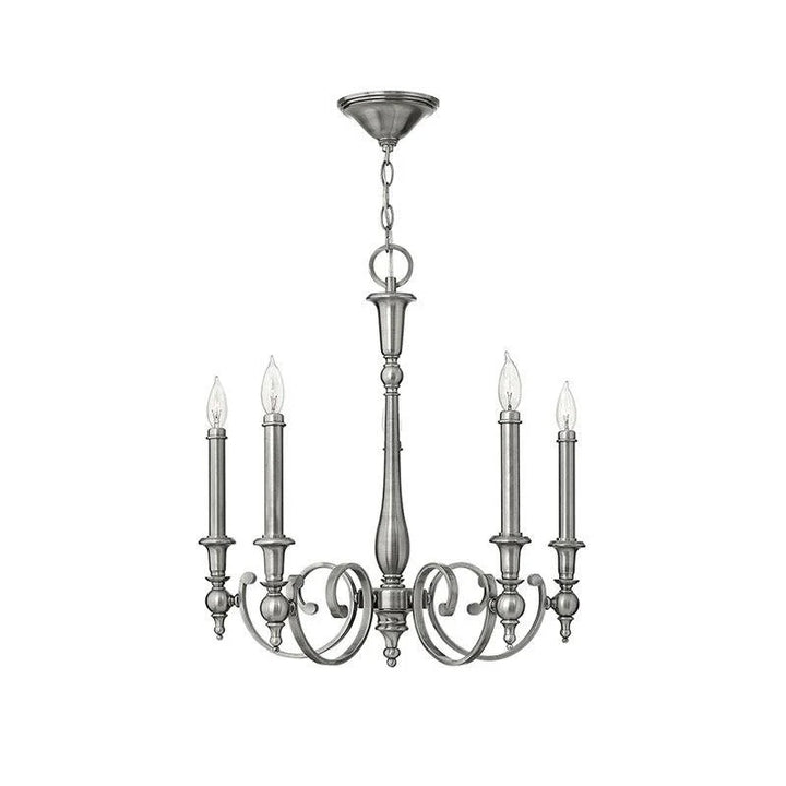 Yorktown 3Lt/5Lt/9Lt Chandelier E14 in Antique Nickel Elstead Lighting -ELS.HK-YORKTOWN