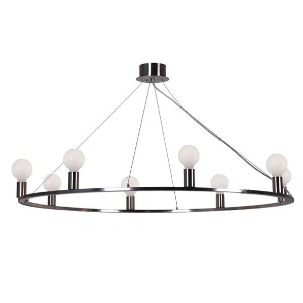 Yves Chandelier 8Lt in Antique Brass or Nickel