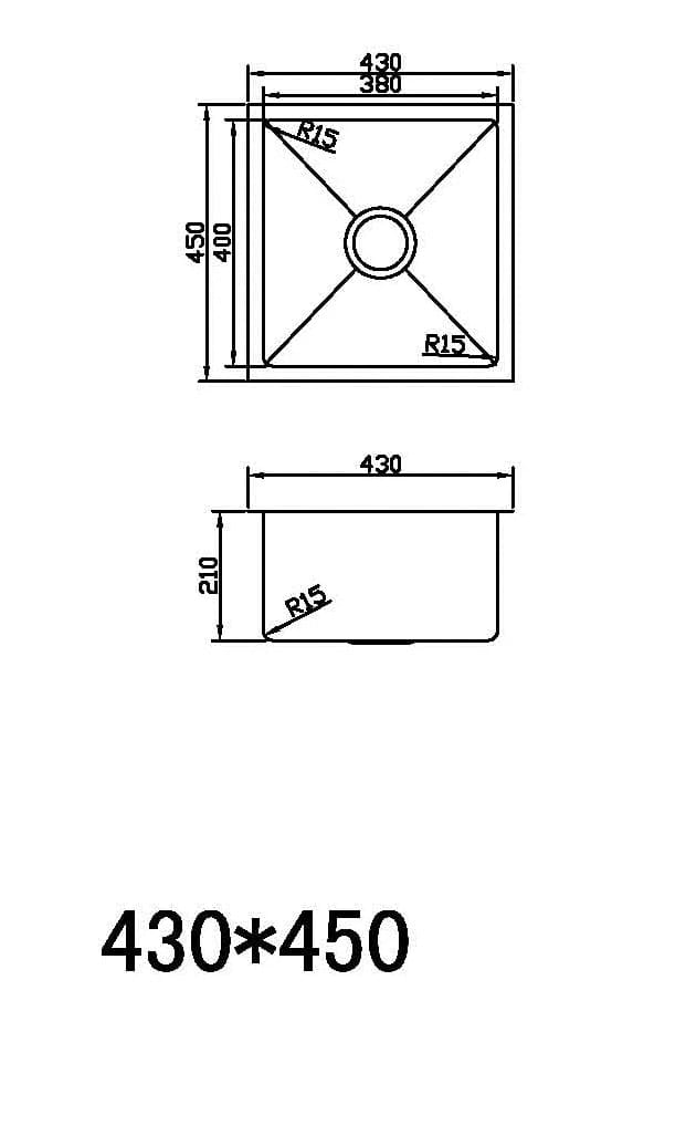 Zetra 430 Single Bowl – Kitchen Sink