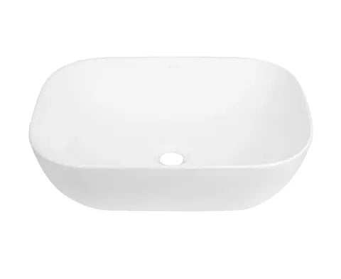 Artis O'96 455x325x135 Matte White Oval Basin Ultra Slim