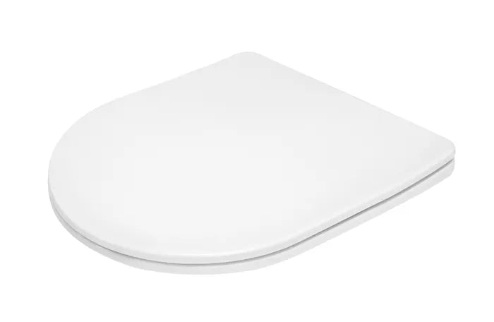 Soft Close Slim Seat Cover for Alzano Wall Face Pan Matte White