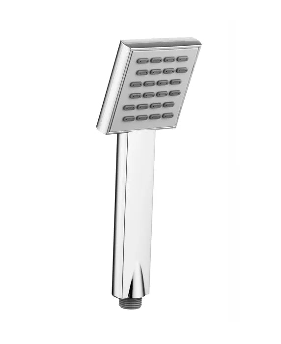 Taran Chrome Shower Rail with Square Handheld Shower Piece