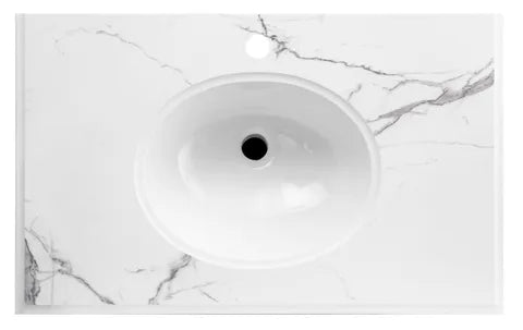 LUX Stone Top Calacatta 1200X460 with Oval Basin
