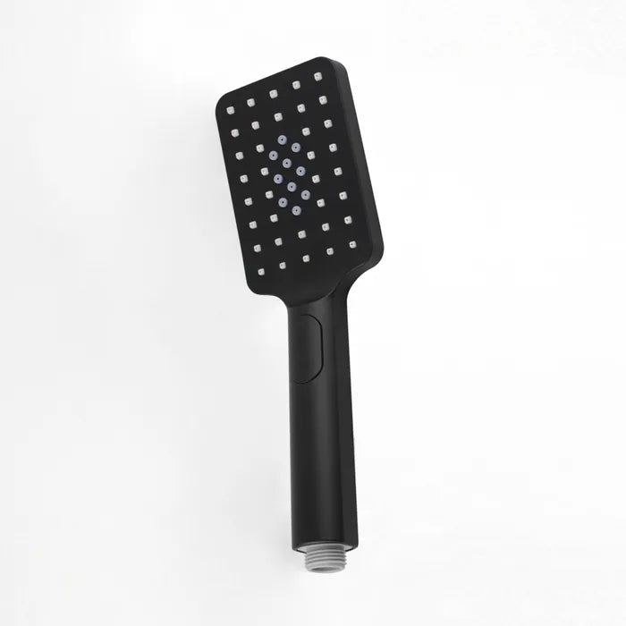 Taran Matte Black Handheld Shower Piece Square