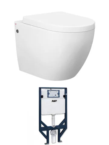 Voghera Wall Hung Pan with R&T Inwall Cistern (Push Plate Sold Separately)